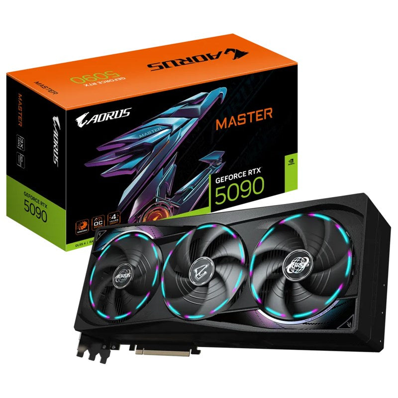 GIGABYTE AORUS GeForce RTX 5090 MASTER 32GB GDDR7 Gaming Graphics Card GIGABYTE AORUS GeForce RTX 5090 MASTER 32GB GDDR7 Gaming Graphics Card